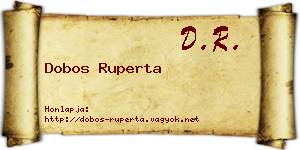 Dobos Ruperta névjegykártya